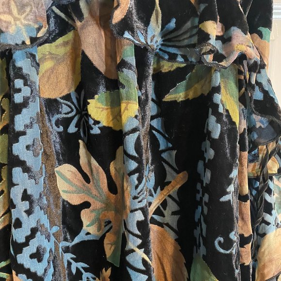 Chelsea and Violet Burnout Velvet Mini Dress with Ruffle - Picture 5 of 9